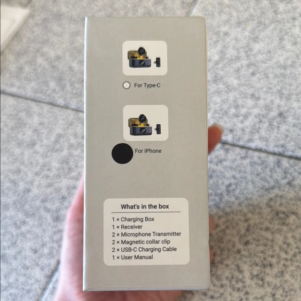 Black and Yellow Wireless Lavalier Microphone